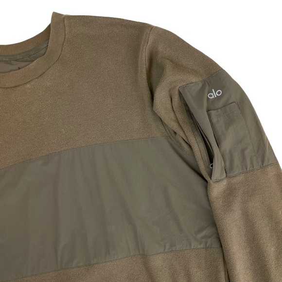 alo Yoga Men’s Transverse Mixed Media Pullover Large - Picture 6 of 11
